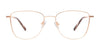 Coolclip CC859 Eyeglasses with Clip-on Sunglasses | Size 52 / Black & Pink Gold