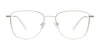 Coolclip CC859 Eyeglasses with Clip-on Sunglasses | Size 52 / Black & Pink Gold