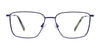 Coolclip CC860 Eyeglasses with Clip-on Sunglasses | Size 52 / Blue
