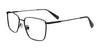 Coolclip CC860 Eyeglasses with Clip-on Sunglasses | Size 52 / Shiny Black