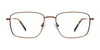 Coolclip CC861 Eyeglasses with Clip-on Sunglasses | Size 55 / Brown