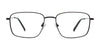 Coolclip CC861 Eyeglasses with Clip-on Sunglasses | Size 55 / Brown
