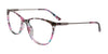 Coolclip CC862 Eyeglasses with Clip-on Sunglasses | Size 54 / Purple