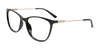 Coolclip CC862 Eyeglasses with Clip-on Sunglasses | Size 54 / Black