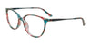 Coolclip CC864 Eyeglasses with Clip-on Sunglasses | Size 51 / Pink