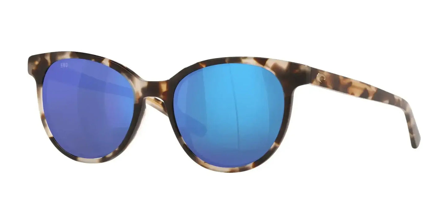 Costa ISLA 6S2008 Sunglasses Shiny Tiger Cowrie / Blue Mirror