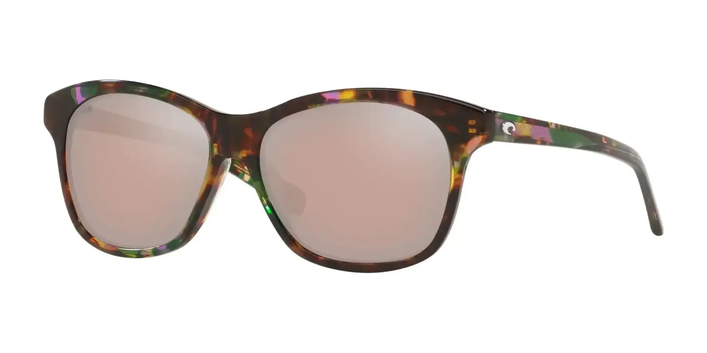 Costa SARASOTA 6S2010 Sunglasses Shiny Abalone / Copper Silver Mirror (Polarized)