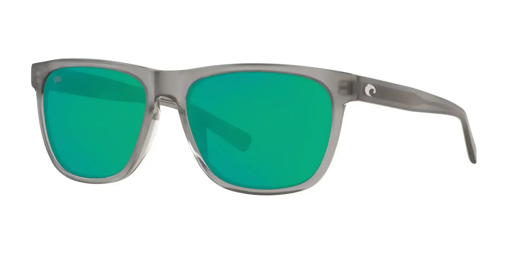 Costa APALACH 6S2011 Sunglasses Matte Gray Crystal / Green Mirror (Polarized)