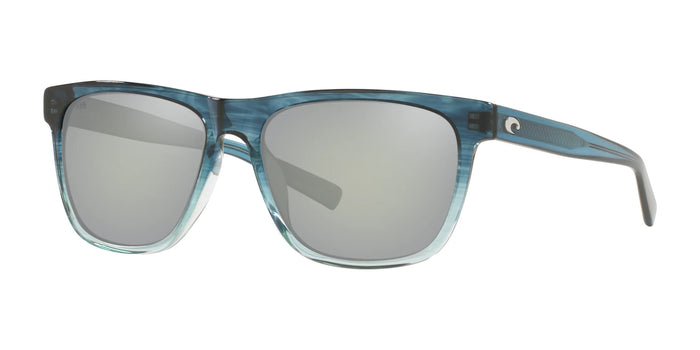 Costa APALACH 6S2011 Sunglasses | Size 60 / Shiny Deep Teal Fade №201116 / Gray Silver Mirror (Polarized) (3P 10%)