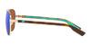 Costa PELI 6S4002 Sunglasses | Size 57 / Brushed Gold / Green Mirror (Polarized) (3P 11.4%) №400202