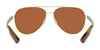 Costa PELI 6S4002 Sunglasses | Size 57 / Brushed Gold / Green Mirror (Polarized) (3P 11.4%) №400202