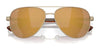 Costa PELI 6S4002 Sunglasses | Size 57 / Brushed Gold / Green Mirror (Polarized) (3P 11.4%) №400202