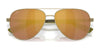 Costa PELI 6S4002 Sunglasses | Size 57 / Brushed Gold / Green Mirror (Polarized) (3P 11.4%) №400202