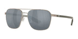 Costa WADER 6S4003 Sunglasses Brushed Gunmetal / Gray Silver Mirror (Polarized)