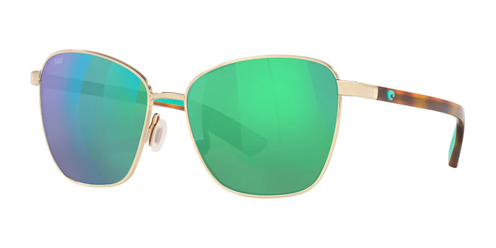 Costa PALOMA 6S4004 Sunglasses | Size 58 / Shiny Gold №400401 / Green Mirror (Polarized) (3P 10%)