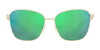 Costa PALOMA 6S4004 Sunglasses | Size 58 / Shiny Gold №400401 / Green Mirror (Polarized) (3P 10%)