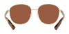 Costa EGRET 6S4005 Sunglasses | Size 55 / Shiny Gold №400507 / Copper (Polarized) (3P 13.8%)