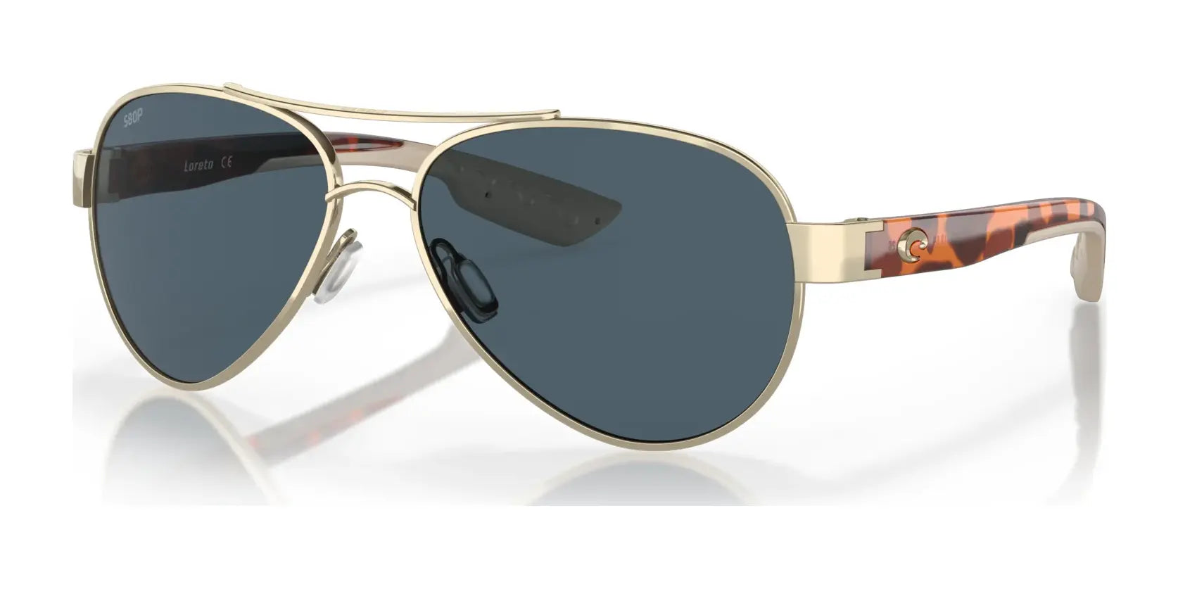 Costa LORETO 6S4006 Sunglasses Rose Gold / Gray (Polarized)