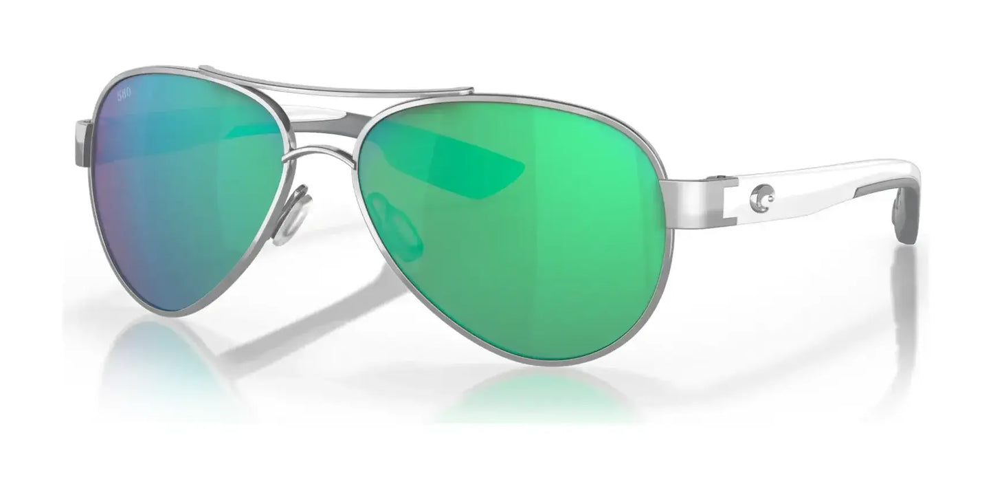 Costa LORETO 6S4006 Sunglasses Palladium / Green Mirror