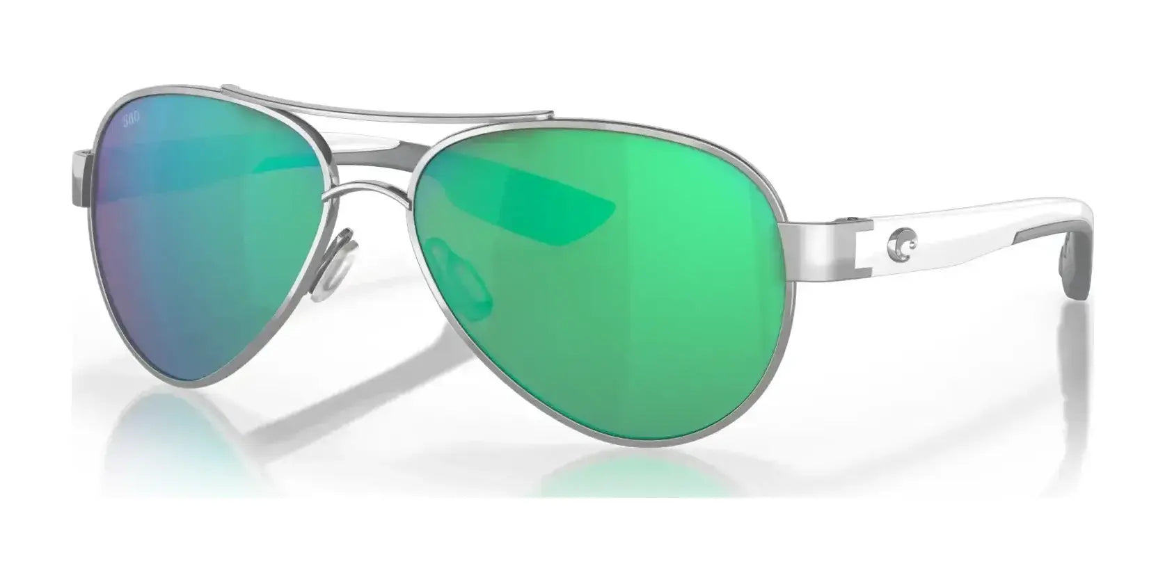 Costa LORETO 6S4006 Sunglasses Palladium / Green Mirror (Polarized)