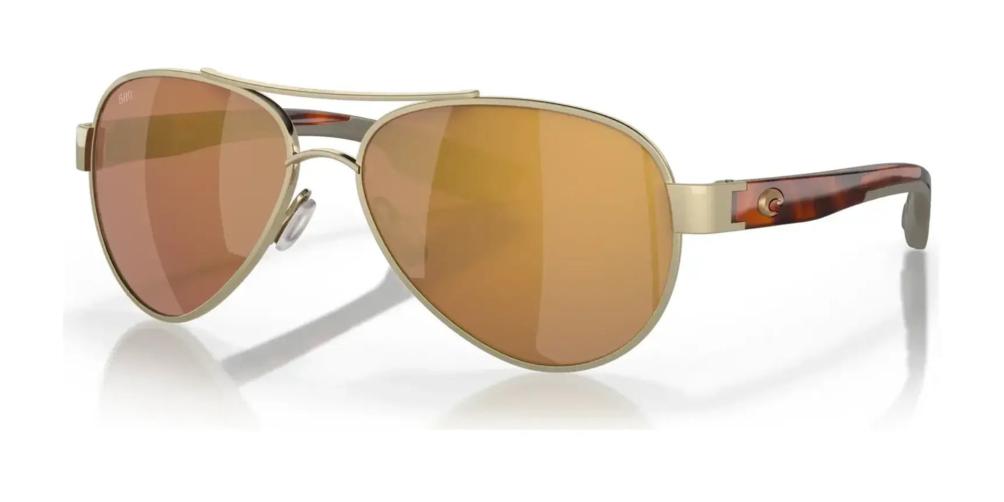 Costa LORETO 6S4006 Sunglasses Brushed Gold / Gold Mirror