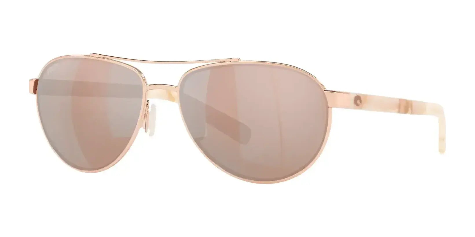 Costa FERNANDINA 6S4007 Sunglasses Rose Gold / Copper Silver Mirror (Polarized)