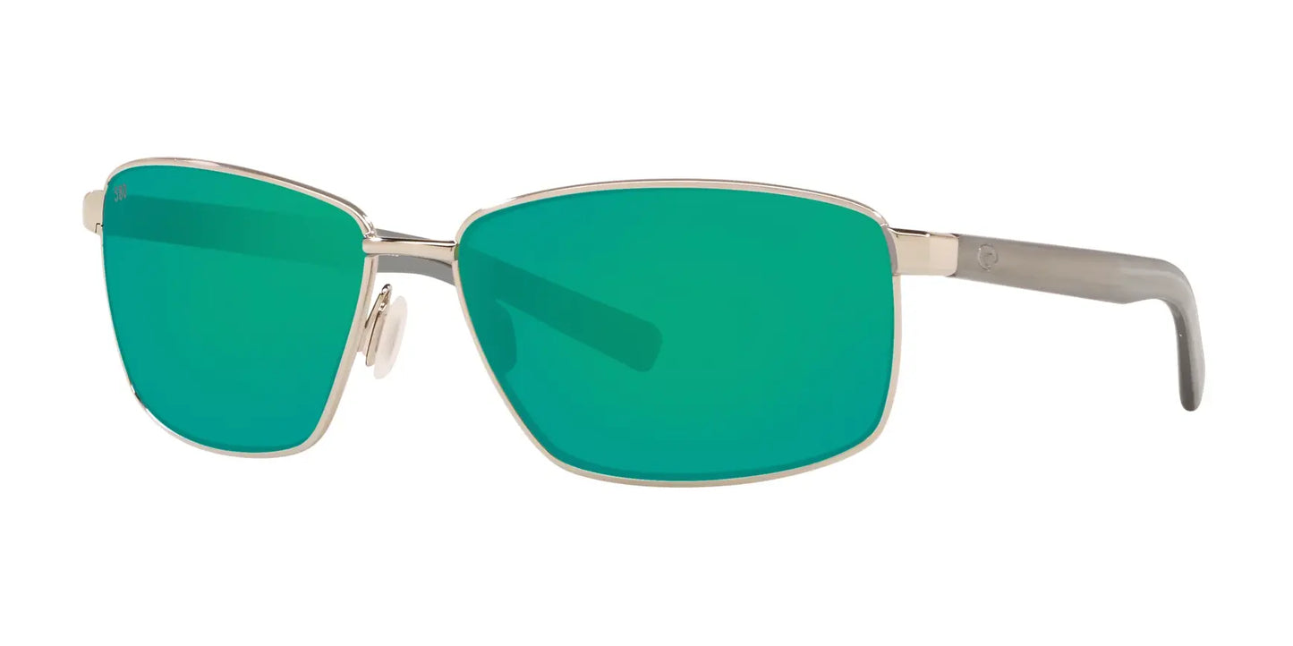 Costa PONCE 6S4008 Sunglasses Silver / Green Mirror