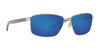 Costa PONCE 6S4008 Sunglasses | Size 63 / Silver №400818 / Blue Mirror (Polarized) (3P 10%)