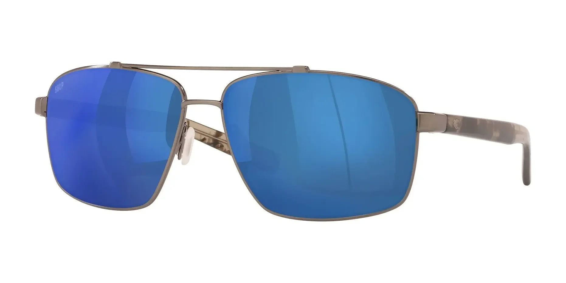 Costa FLAGLER 6S4009 Sunglasses Brushed Gunmetal / Blue Mirror