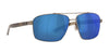 Costa FLAGLER 6S4009 Sunglasses | Size 62 / Brushed Gunmetal №400908 / Blue Mirror (Polarized) (3P 12.6%)