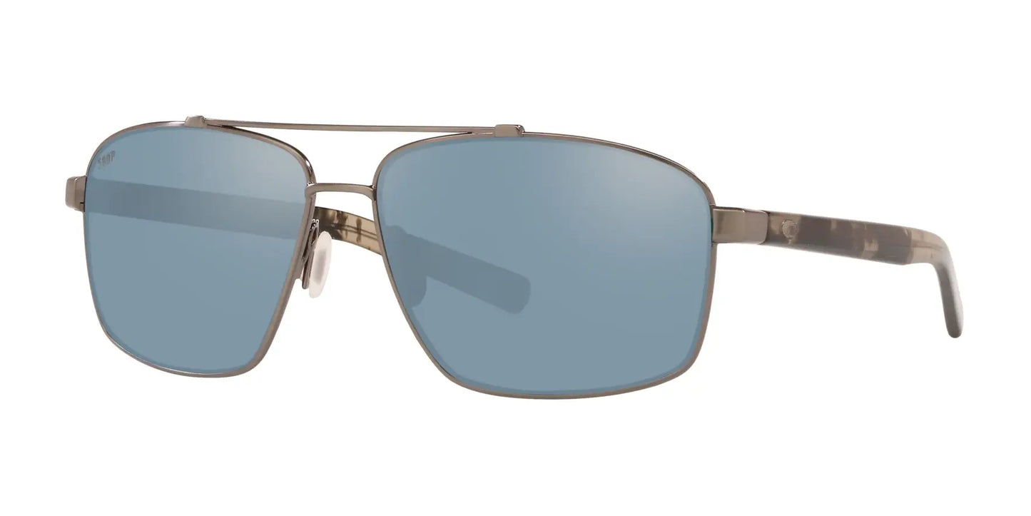 Costa FLAGLER 6S4009 Sunglasses Brushed Gunmetal / Gray Silver Mirror