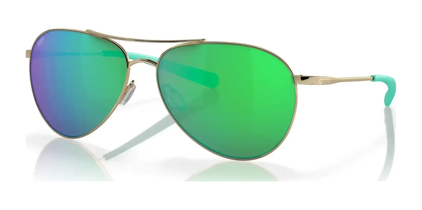 Costa PIPER 6S6003 Sunglasses Shiny Gold / Green Mirror