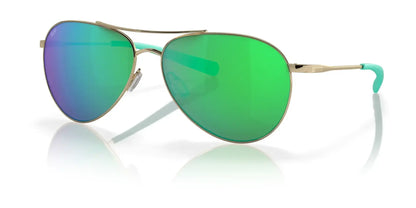 Costa PIPER 6S6003 Sunglasses Shiny Gold / Green Mirror