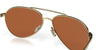 Costa PIPER 6S6003 Sunglasses | Size 58 / Shiny Gold / Green Mirror (Polarized) (3P 11.4%) №600305