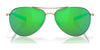 Costa PIPER 6S6003 Sunglasses | Size 58 / Shiny Gold / Green Mirror (Polarized) (3P 11.4%) №600305