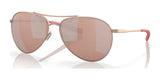 Costa PIPER 6S6003 Sunglasses Satin Rose Gold / Copper Silver Mirror (Polarized)