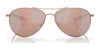 Costa PIPER 6S6003 Sunglasses | Size 58 / Shiny Gold / Green Mirror (Polarized) (3P 11.4%) №600305
