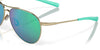 Costa PIPER 6S6003 Sunglasses | Size 58 / Shiny Gold / Green Mirror (Polarized) (3P 11.4%) №600305