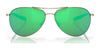 Costa PIPER 6S6003 Sunglasses | Size 58 / Shiny Gold / Green Mirror (Polarized) (3P 11.4%) №600305