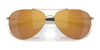 Costa PIPER 6S6003 Sunglasses | Size 58 / Shiny Gold / Green Mirror (Polarized) (3P 11.4%) №600305