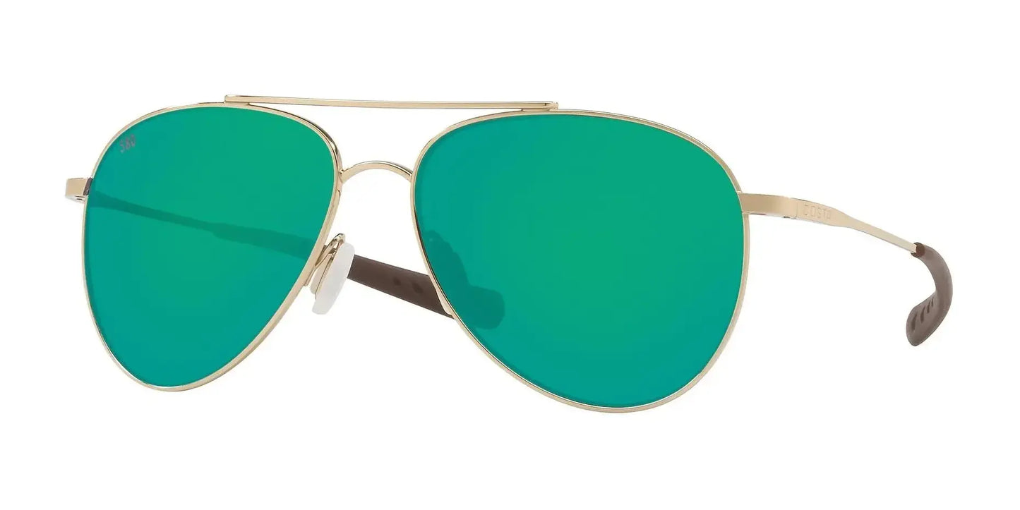 Costa COOK 6S6005 Sunglasses Shiny Gold / Green Mirror