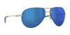 Costa HELO 6S6006 Sunglasses | Size 61 / Matte Champagne / Blue Mirror (Polarized) (3P 12.6%) №600608