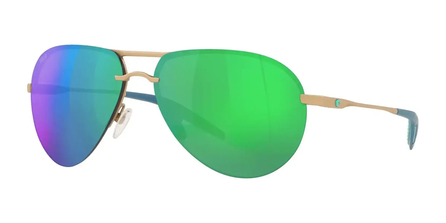 Costa HELO 6S6006 Sunglasses Matte Champagne / Green Mirror