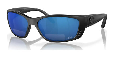 Costa FISCH READERS 6S7003 Sunglasses Matte Black / Blue Mirror (Polarized)