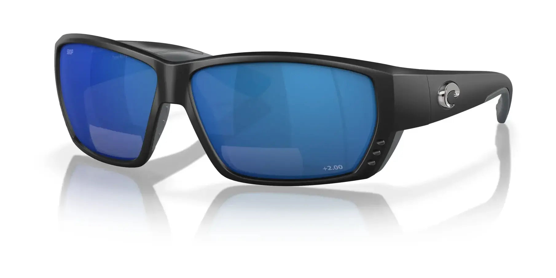 Costa TUNA ALLEY READERS 6S7008 Sunglasses Matte Black / Blue Mirror