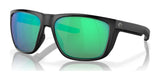 Costa FERG 6S9002 Sunglasses Matte Black / Green Mirror (Polarized)