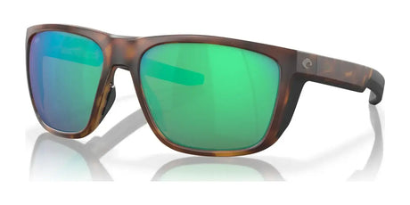 Costa FERG 6S9002 Sunglasses Matte Tortoise / Green Mirror (Polarized)