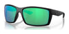 Costa REEFTON 6S9007 Sunglasses | Size 64 / Blackout / Green Mirror (Polarized) (3P 10%) №900719