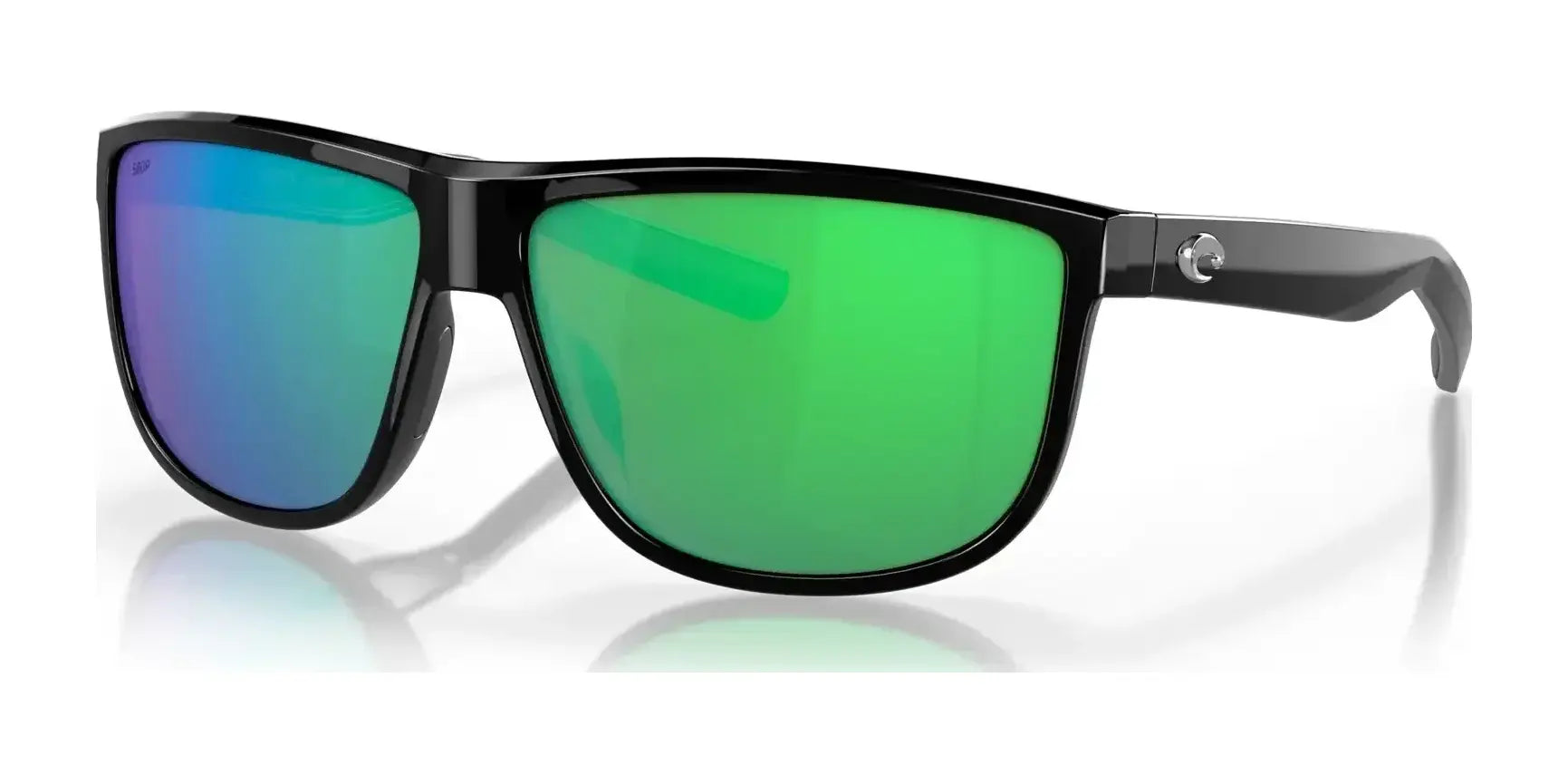 Costa RINCONDO 6S9010 Sunglasses Shiny Black / Green Mirror (Polarized)