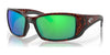Costa BLACKFIN 6S9014 Sunglasses | Size 62 / Tortoise / Green Mirror (Polarized) (3P 11.4%) №901406